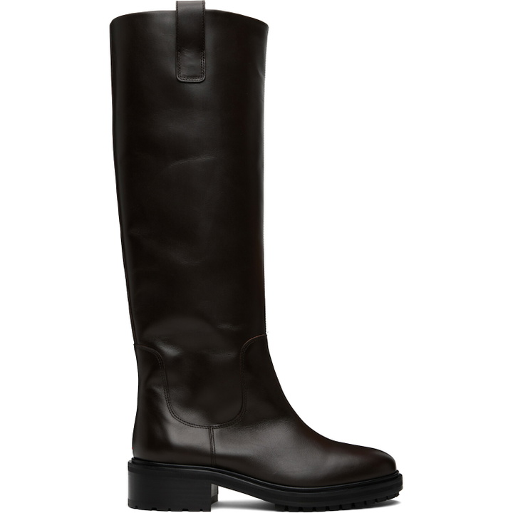 Photo: Aeyde Brown Henry Knee-High Boots