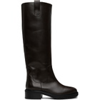 Aeyde Brown Henry Knee-High Boots