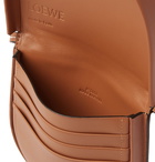 Loewe - Logo-Debossed Leather Messenger Bag - Brown