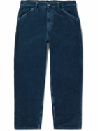 EDWIN - Straight-Leg Stone-Washed Cotton-Corduroy Trousers - Blue