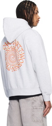 Carhartt Work In Progress Gray Spiral Hoodie