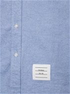 THOM BROWNE Straight Fit Cotton Shirt /logo