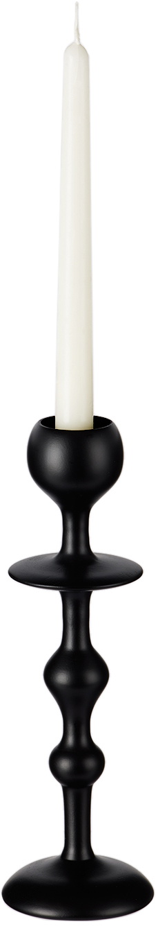 BLACK BLAZE Black Medium Infinity Candle Holder