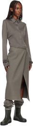Rier Green & Gray Farmer Rain Tall Boots