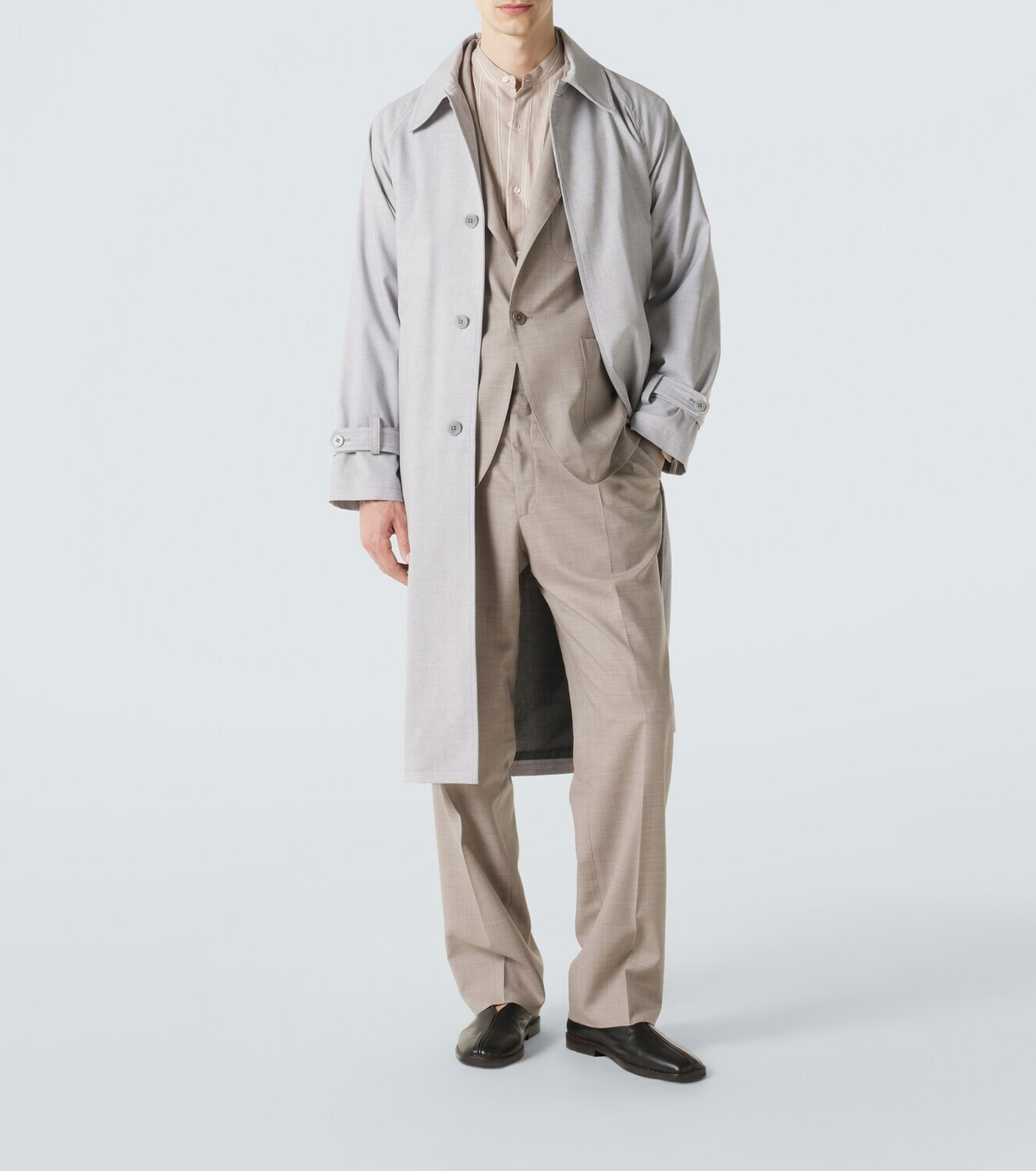 Stòffa Belted wool coat