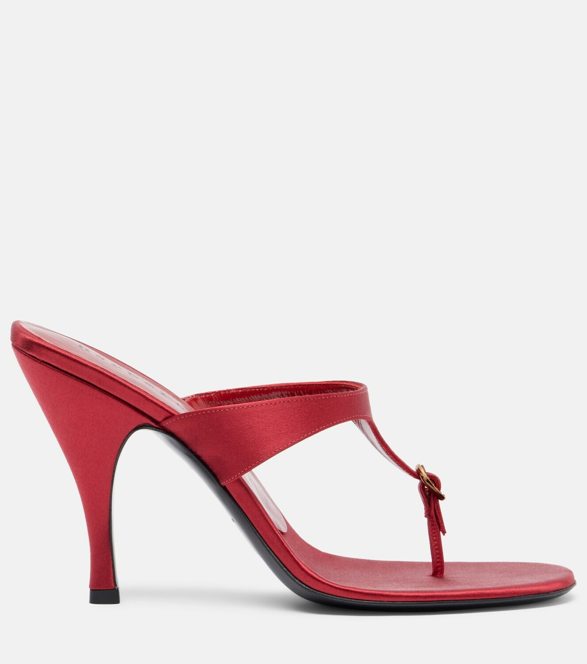 Herbert Levine Kiss And Tell embellished satin thong sandals