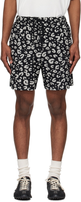 Photo: TAKAHIROMIYASHITA TheSoloist. Black & Gray Leopard Shorts