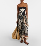 Johanna Ortiz Printed cotton beach cover-up