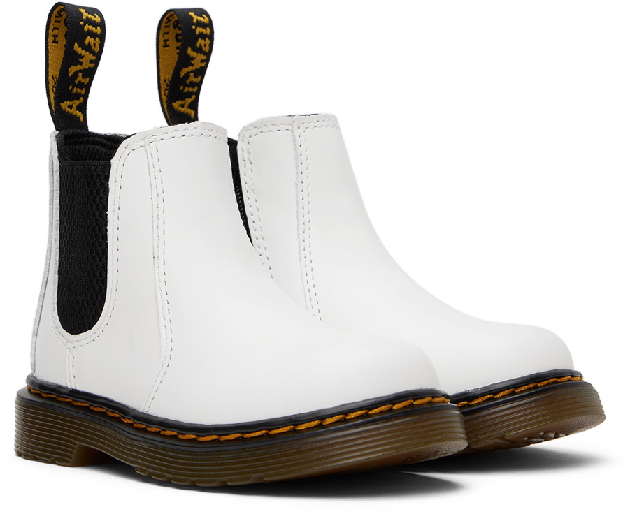 Dr. Martens Kids White 2976 Big Kids Boots