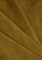 Stouls Cherry Halterneck Stretch-suede top Bronze