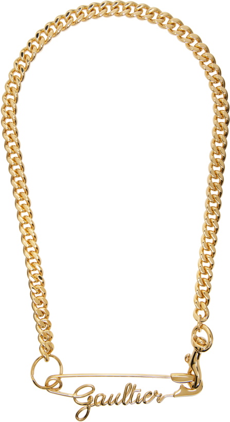 Photo: Jean Paul Gaultier 'The Gaultier Safety Pin' Necklace