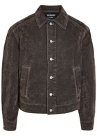 Jacquemus La Veste De-nîmes Mirada Brushed Denim Jacket Khaki