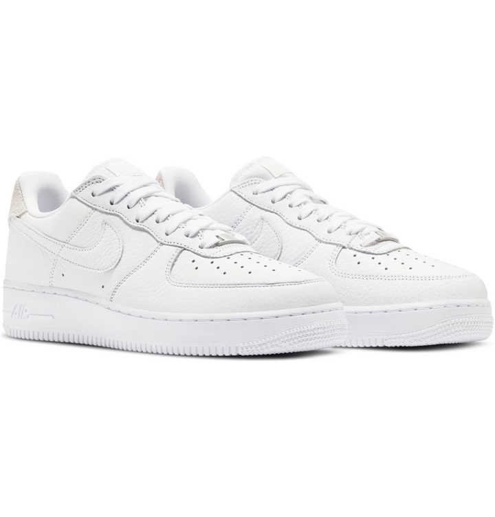Photo: Nike - Air Force 1 07 Suede-Trimmed Leather Sneakers - White