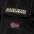 Napapijri Men's Borg Fleece Quarter Zip in Black