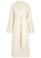 Aexae Belted Wool-blend Coat White