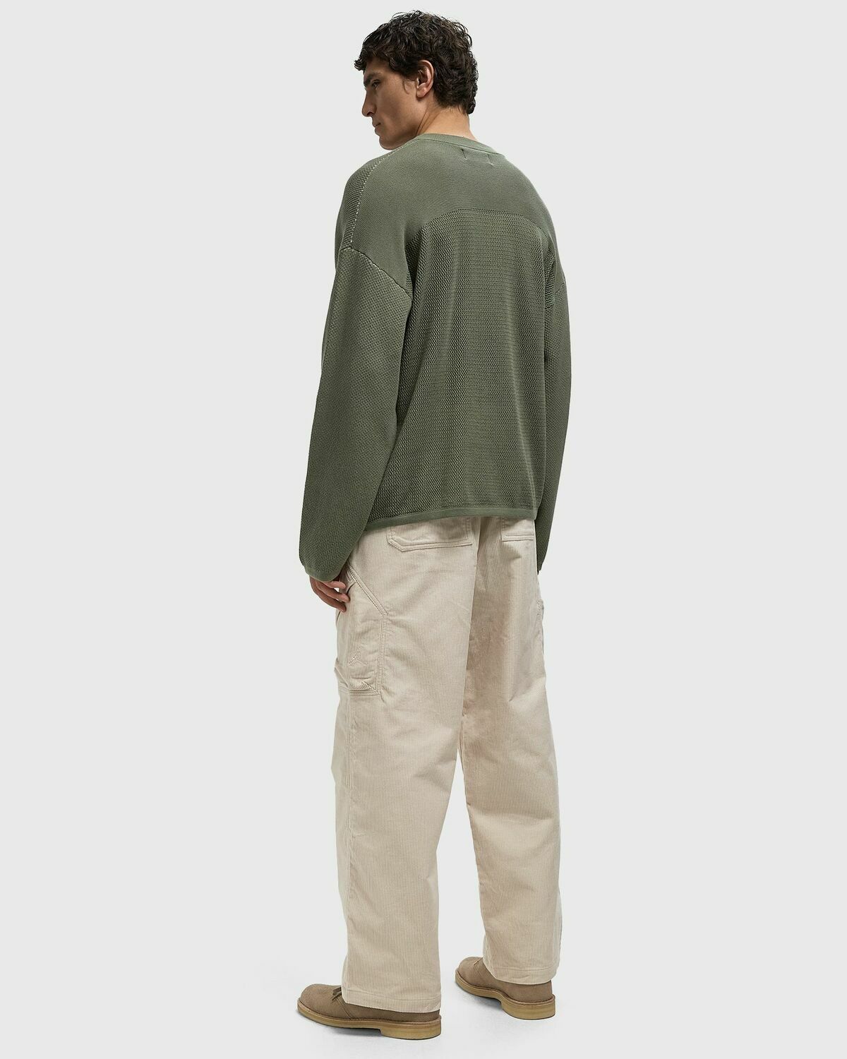 Reternity ATELIER KNIT JERSEY Green Mens Longsleefe