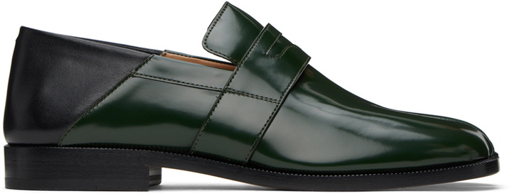 Photo: Maison Margiela Green Tabi Loafers