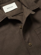 Kestin - Ormiston Convertible-Collar Cotton-Jacquard Shirt Jacket - Brown