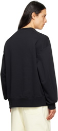 Y-3 Black Dropped Shoulder Sweatshirt