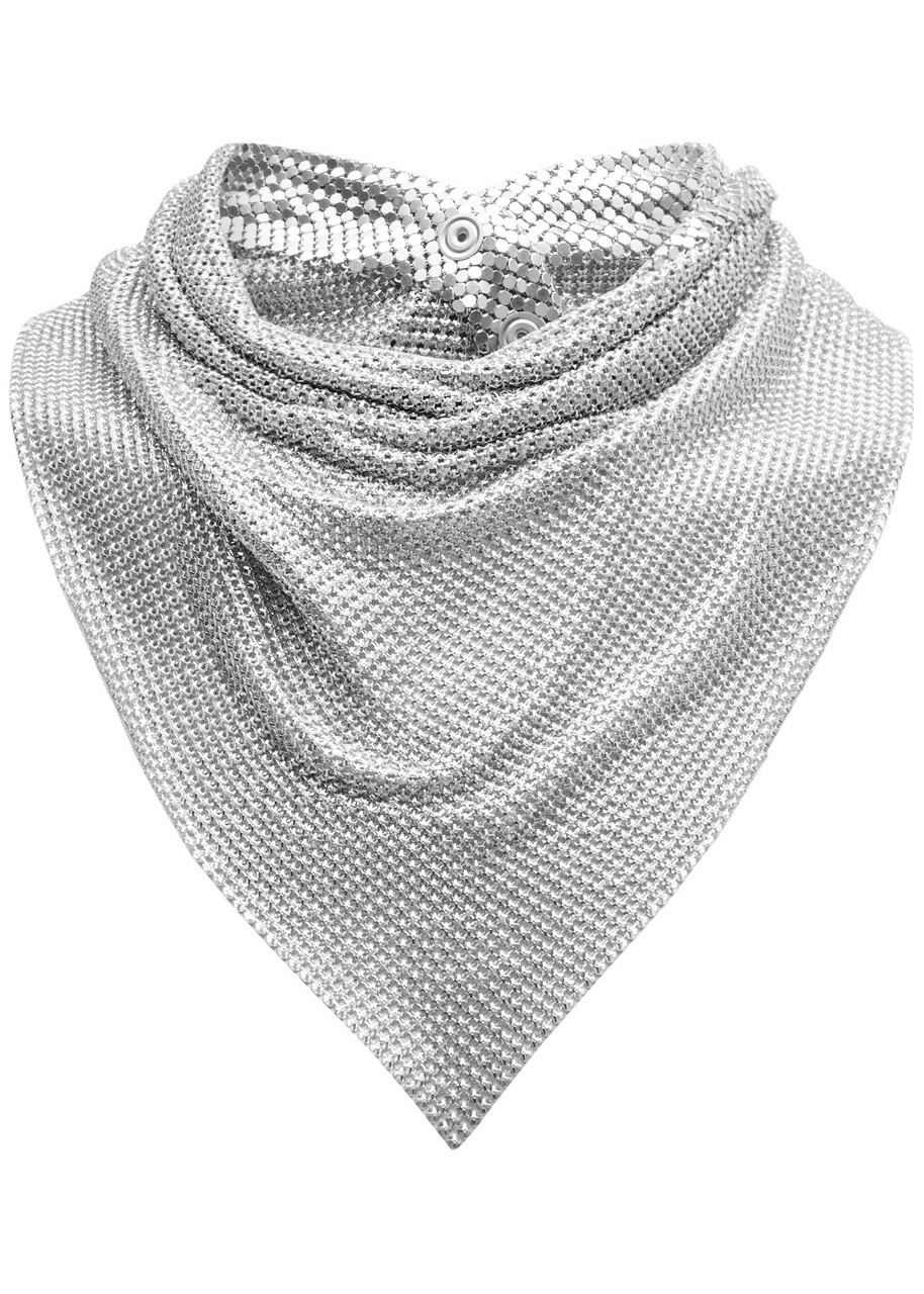 Rabanne ピクセル メッシュ カフ Silver chainmail Scarf – Rabanne