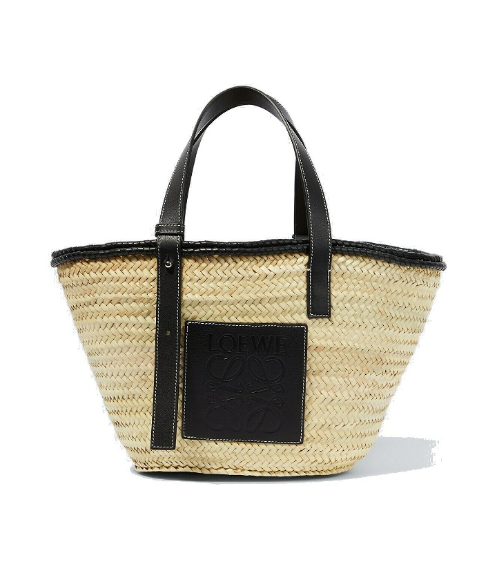 Photo: Loewe - Paula's Ibiza leather-trimmed basket bag