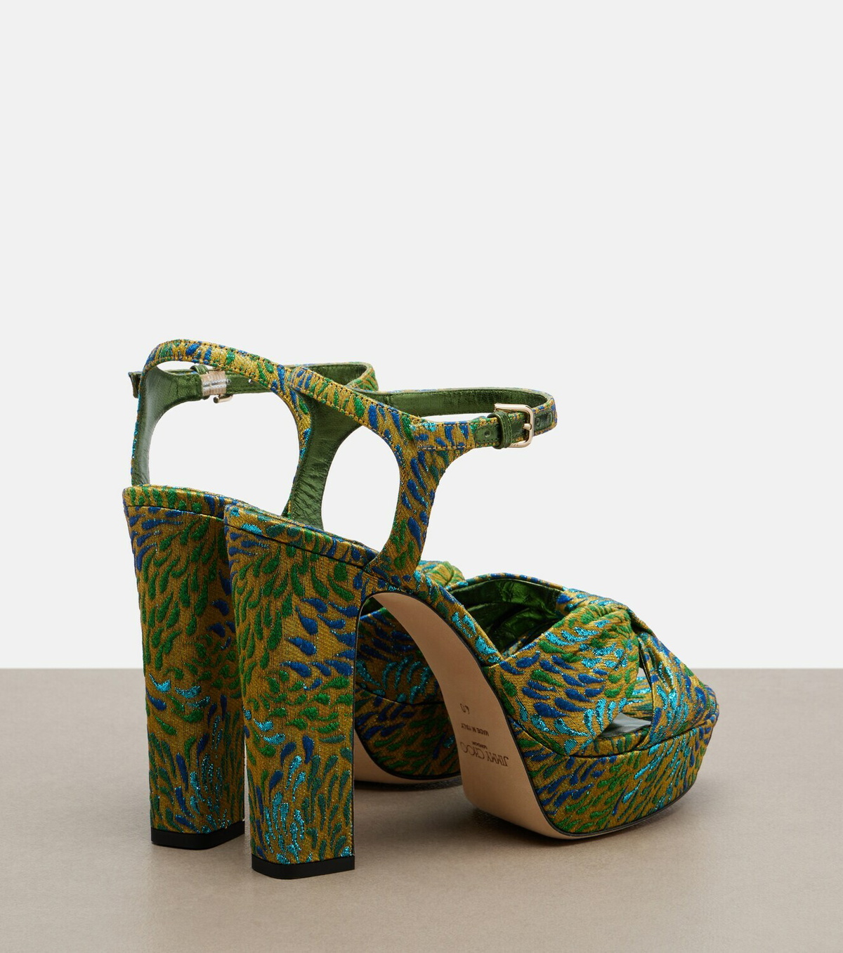 Jimmy Choo Heloise brocade platform sandals