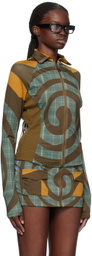 Raga Malak Multicolor Spiral Turtleneck