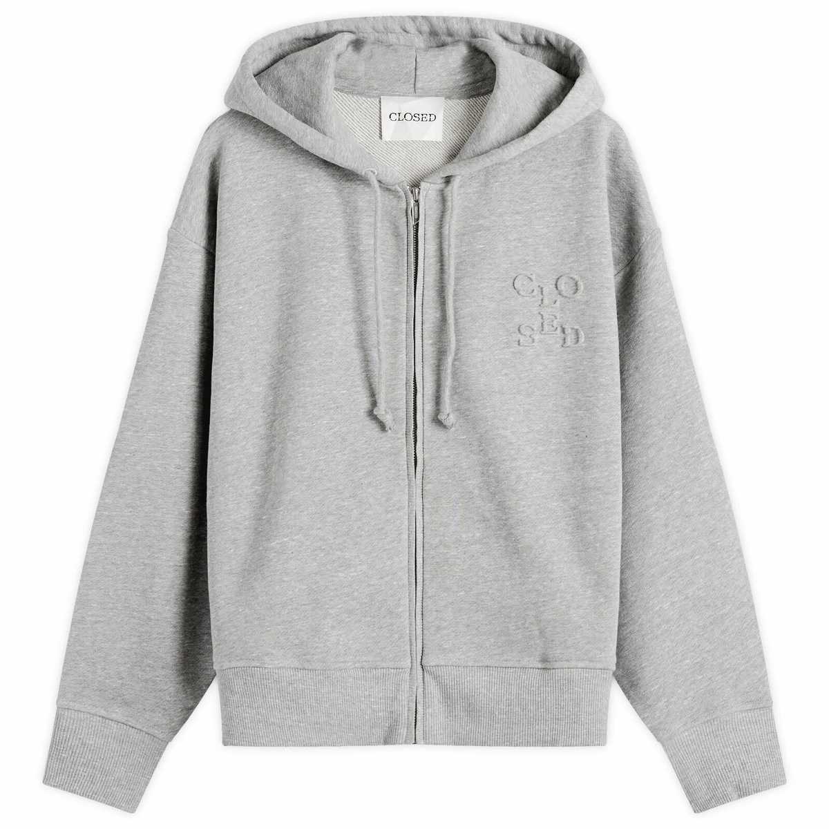 Closed Women's Zip Up Hoodie in Grey