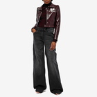 Courreges Women's Wide Leg Jeans in Stonewashed Grey