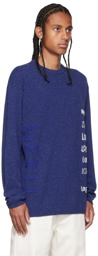 Loewe Blue Embroidered Sweater