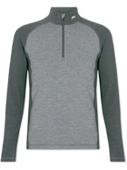 Kjus Golf - Curve Stretch-Jersey Half-Zip Golf Top - Gray