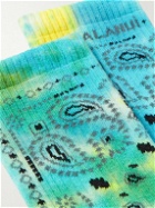 Alanui - Tie-Dyed Bandana-Jacquard Cotton-Blend Socks
