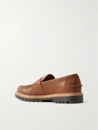 Polo Ralph Lauren - Jett Oiled-Leather Penny Loafers - Brown