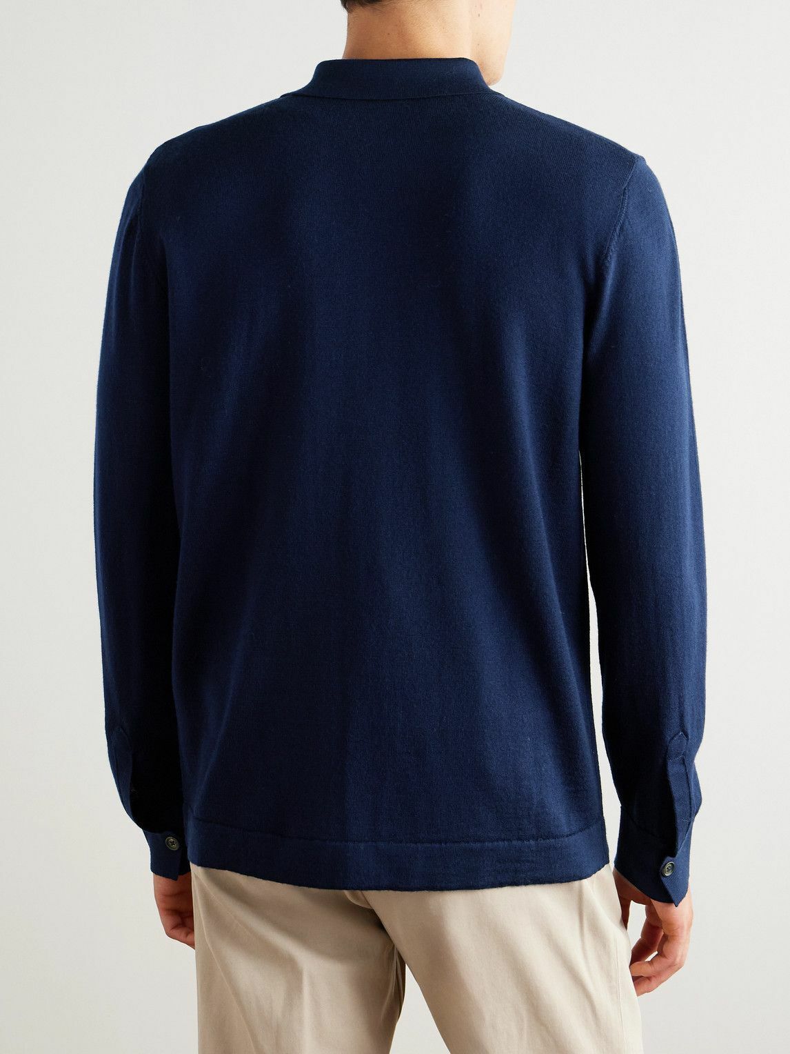 Eleventy - Slim-Fit Wool Cardigan - Blue