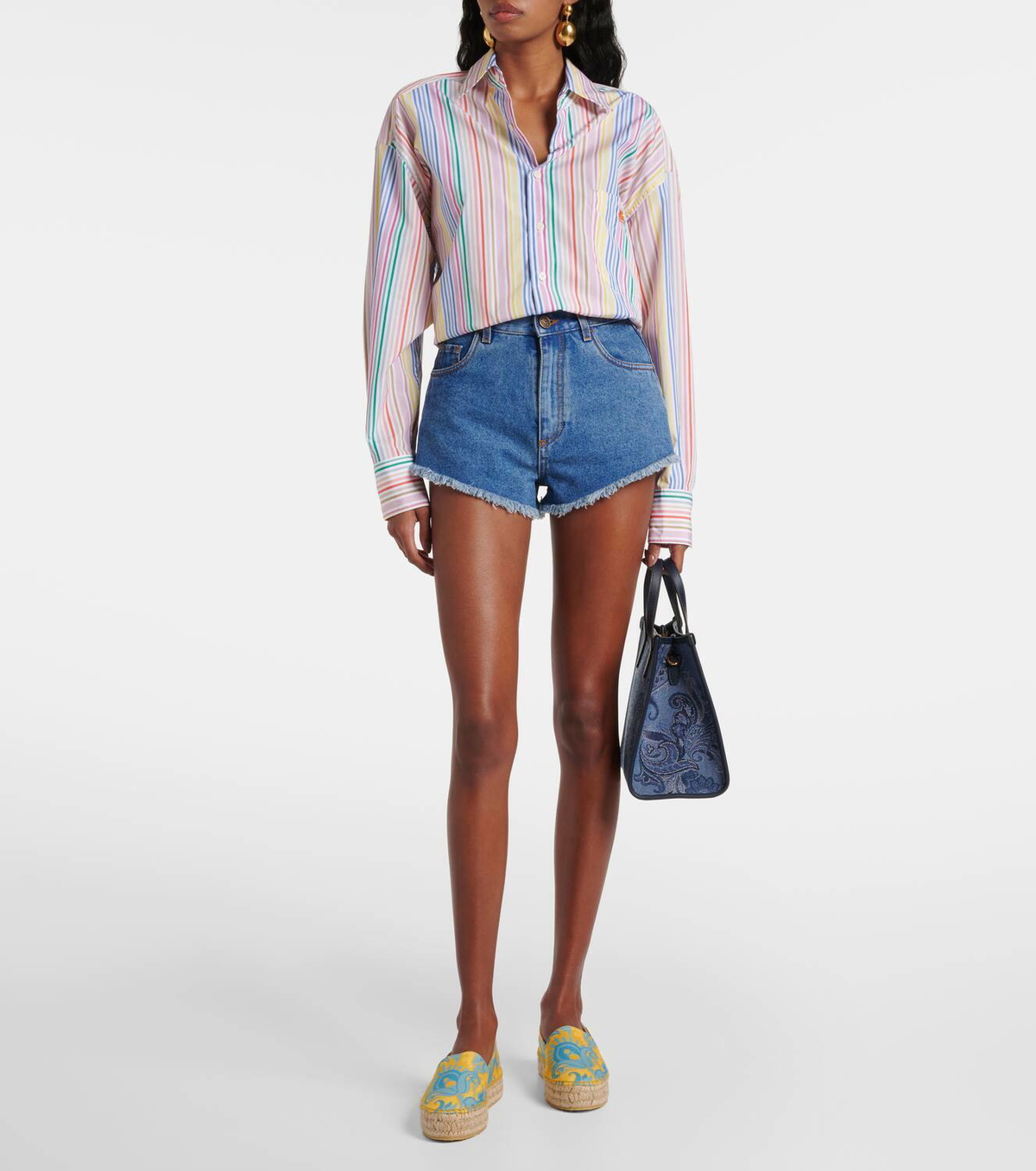 Etro Printed canvas espadrilles
