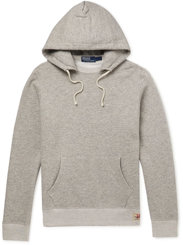 Photo: Polo Ralph Lauren - Chariots of Fire Cotton-Blend Jersey Hoodie - Gray