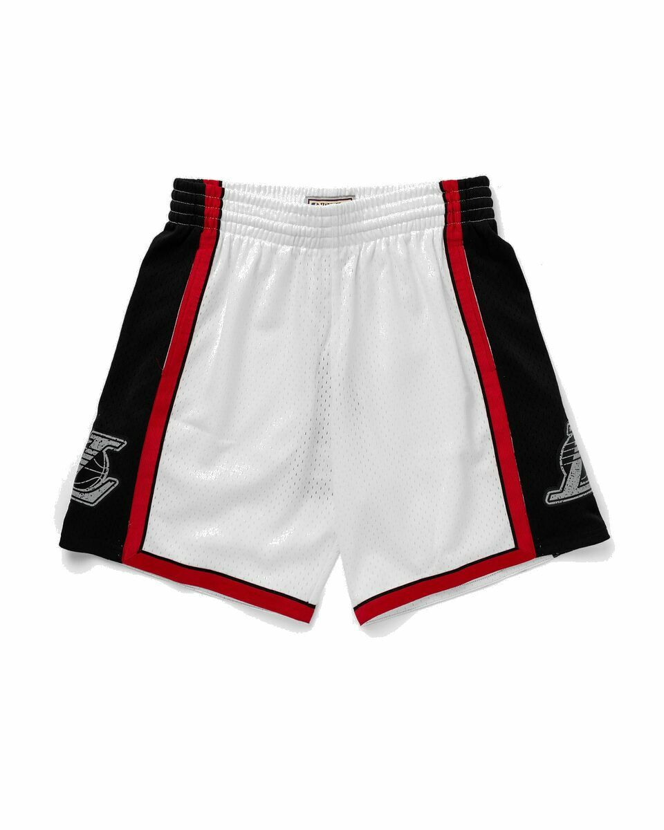 Photo: Mitchell & Ness Nba Cracked Cement Swingman Short Lakers 2009 White - Mens - Casual Shorts