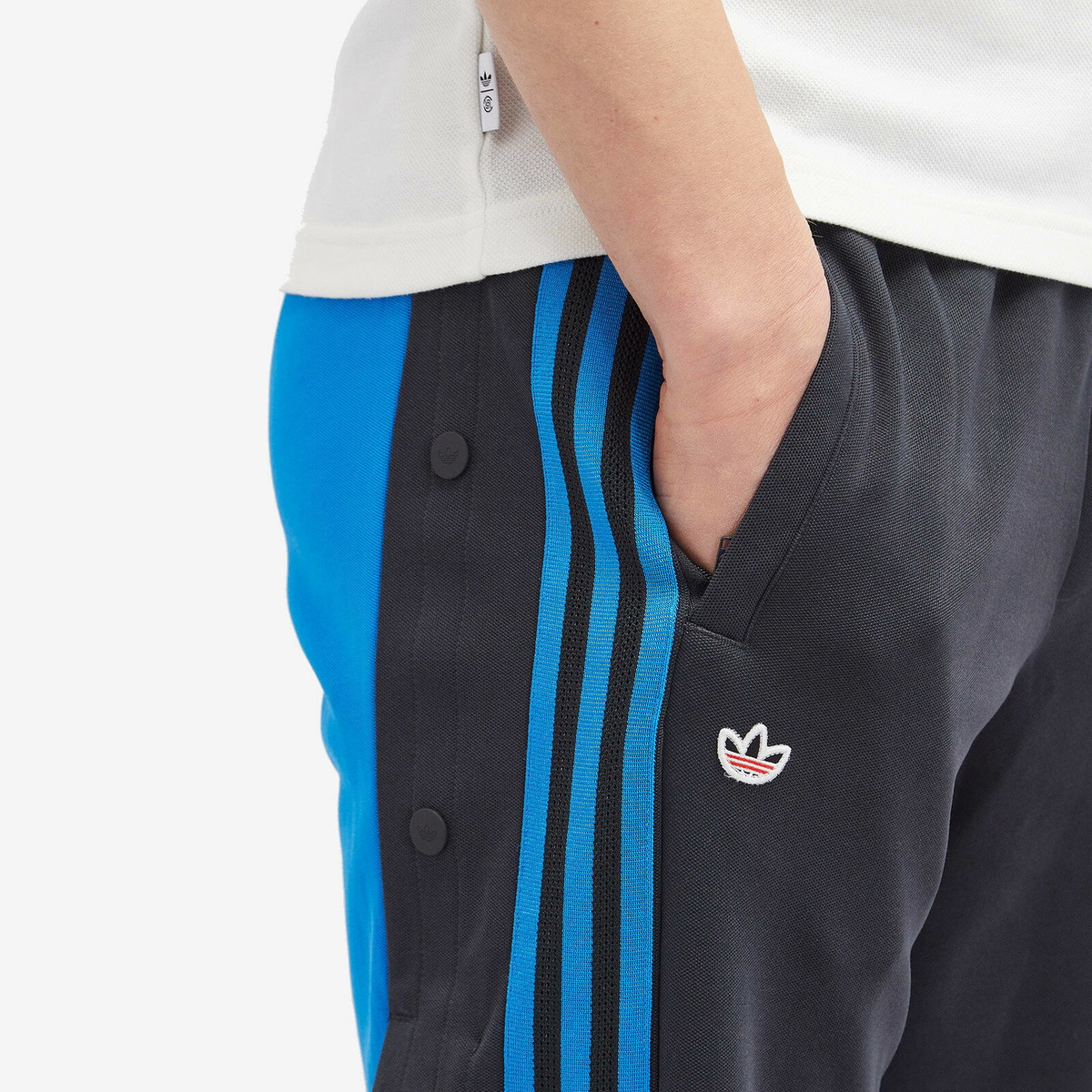 Adidas Men's x Clot Adibreak Track Pant in Bright Blue adidas