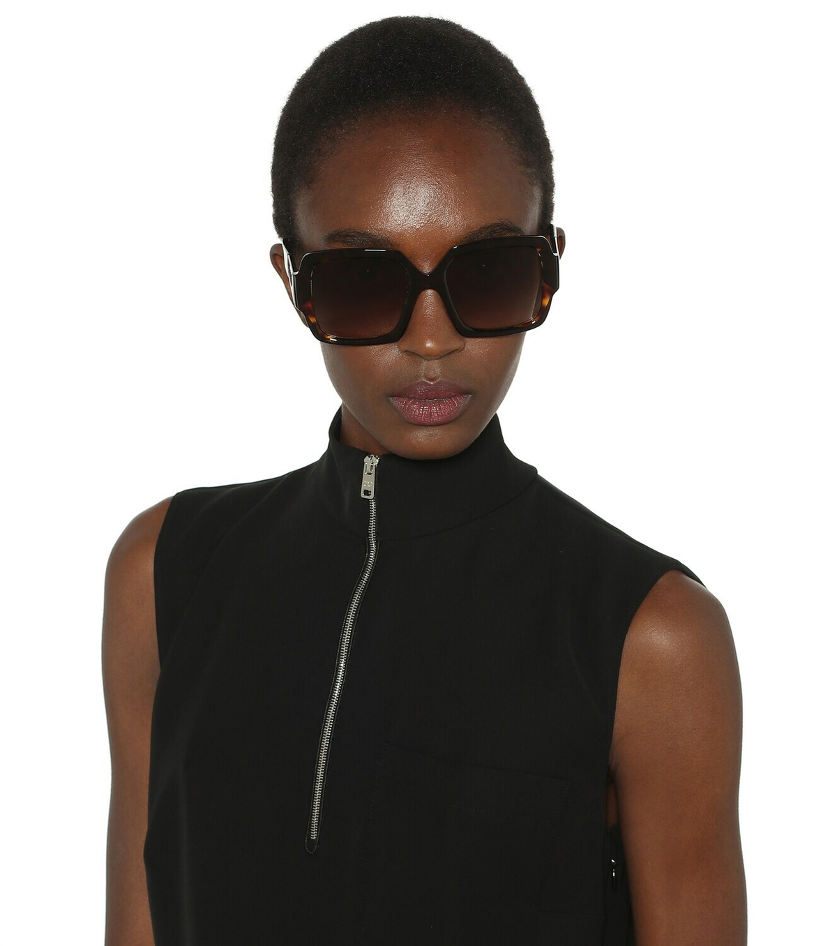 Prada Monochrome square sunglasses