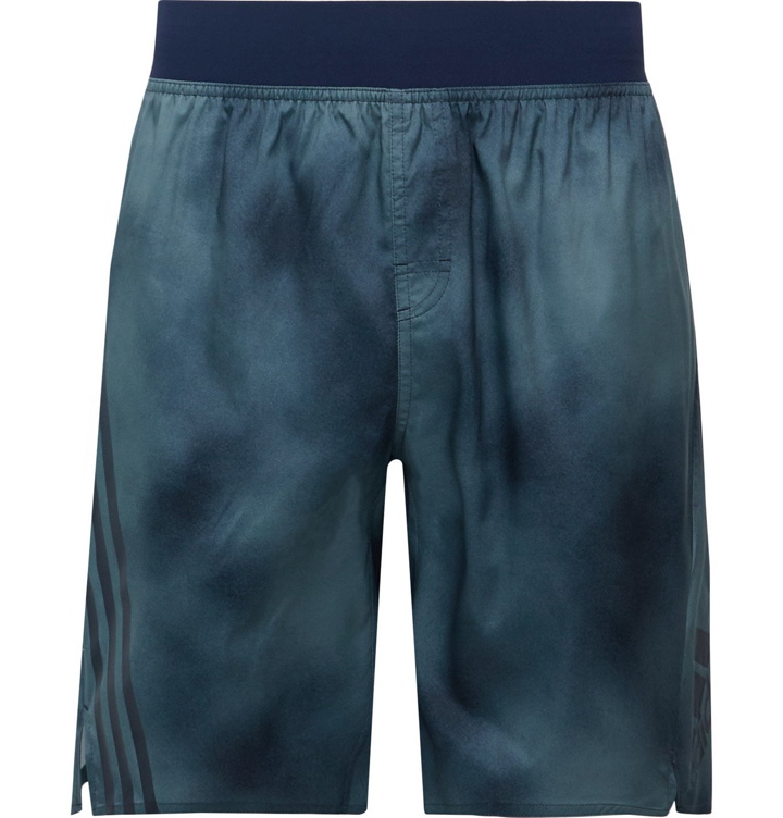 Photo: Adidas Sport - Printed Shell Shorts - Gray