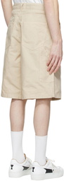 AMI Alexandre Mattiussi Beige Cotton Shorts