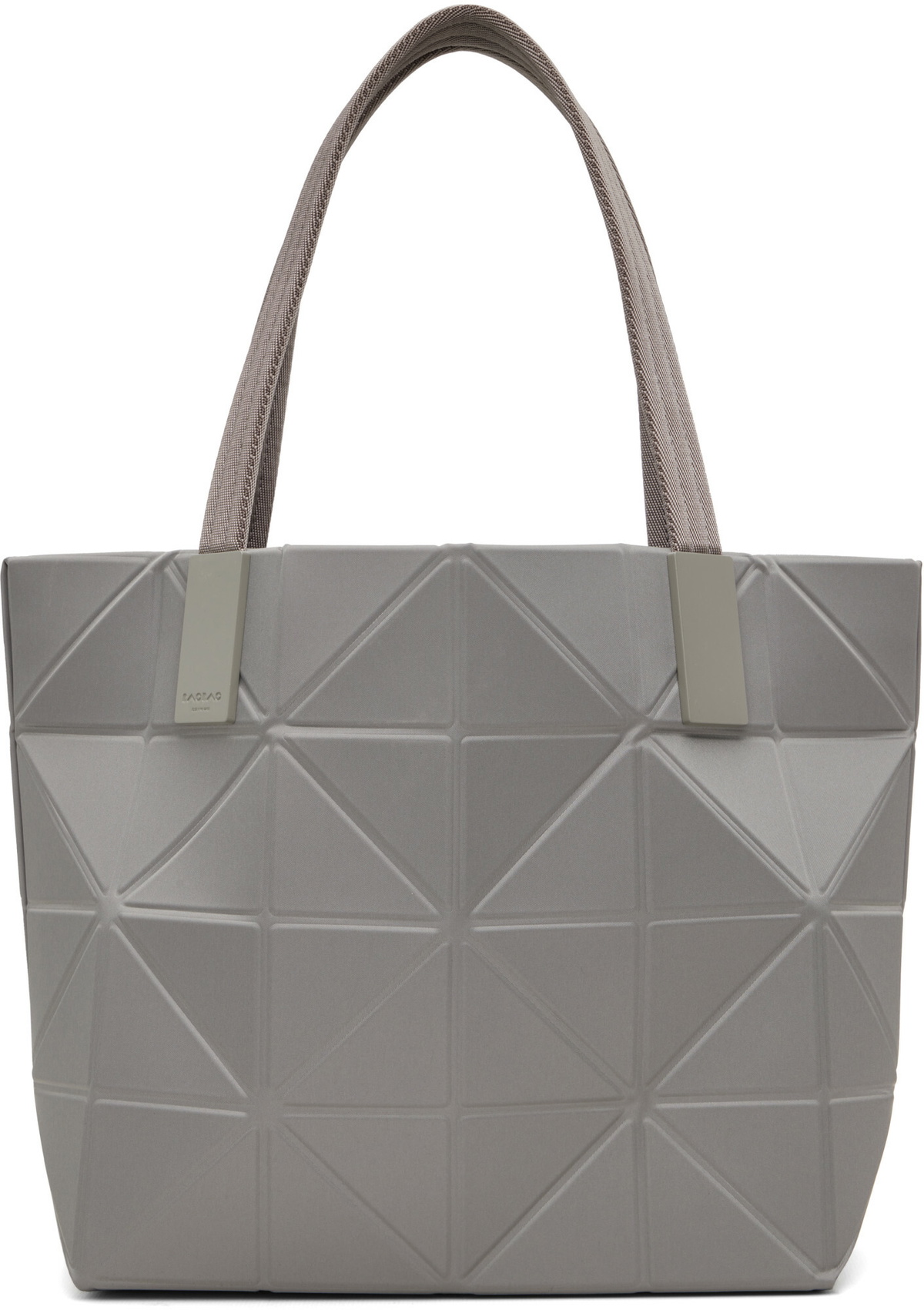 BAO BAO ISSEY MIYAKE Gray Track Bag