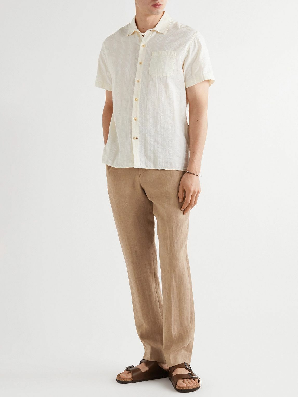 Sandbar Tailored Fit Linen Trousers