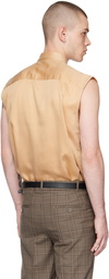 Ernest W. Baker Beige Sleeveless Shirt