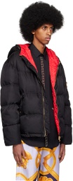 Versace Black Quilted Down Jacket