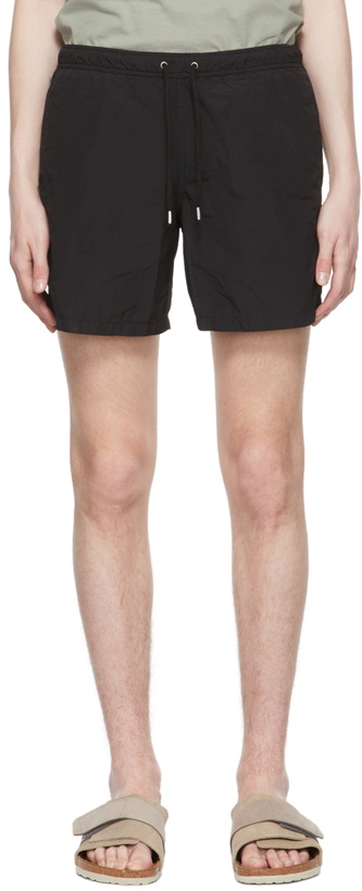 Photo: ASPESI Black Polyester Swim Shorts