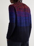 Missoni - Space-Dyed Wool-Blend Sweater - Blue