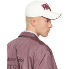 Acne Studios Off-White Embroidered Logo Cap