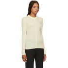 Chloe White Classic Crewneck Sweater