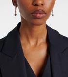 McQueen Crystal-embellished drop earrings